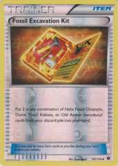 Fossil Excavation Kit - 101/124 - Uncommon - Reverse Holo